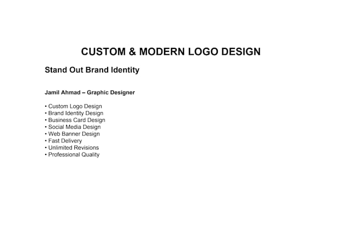 design minimalist modren logo for your brand